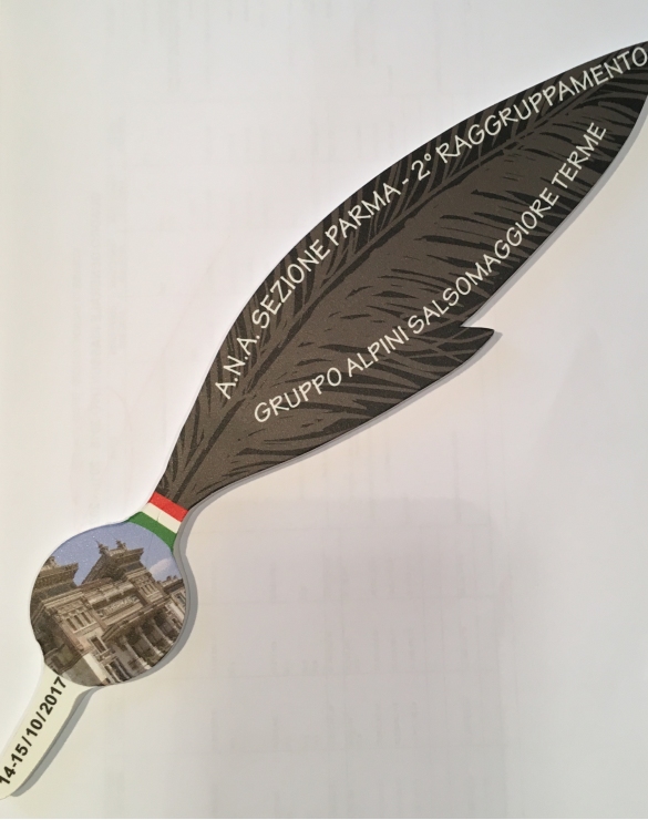 Alpini a Salsomaggiore: Il gagliardetto a ricordo dell'evento