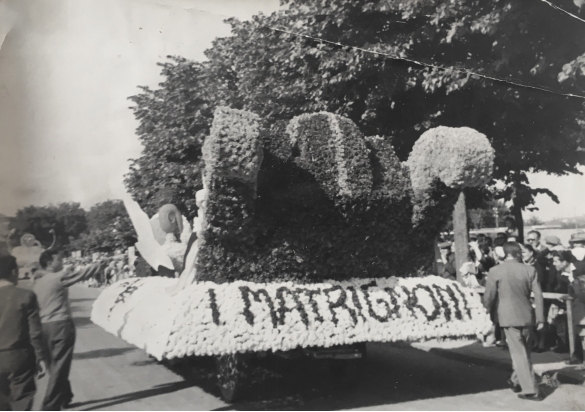 1951 Corso di Fiori - Collezione BIblioteca G.D.Romagnosi: Giugno 1951 - n. 14 I Matrignoni Bonchi, carro grande 