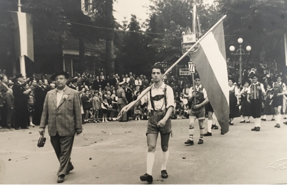 1955 Corso di Fiori - Collezione BIblioteca G.D.Romagnosi: Giugno 1955 - n. 25 Gruppo Folkloristico di Pradi (Austria)