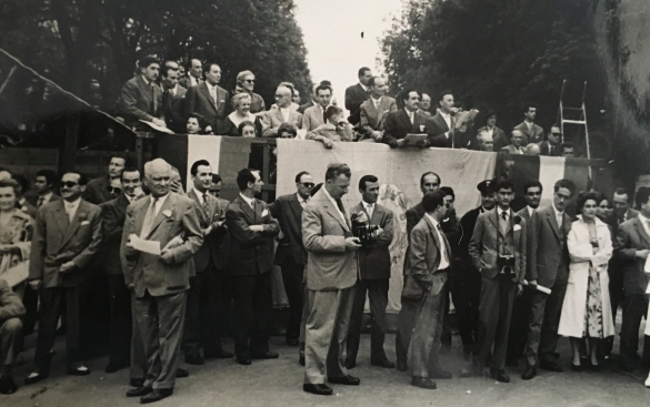 1955 Corso di Fiori - Collezione BIblioteca G.D.Romagnosi: Giugno 1955 - Il podio della giuria