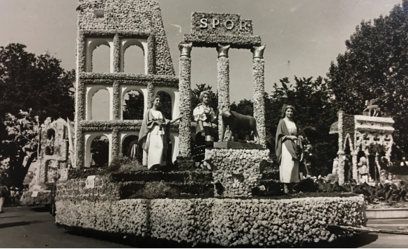 1960 Corso di Fiori - Collezione BIblioteca G.D.Romagnosi: 19 giugno 1960 - Carro n. 18 Lazio