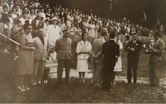 Concorso Ippico di Salsomaggiore- Collezione Biblioteca Comunale G.D. Romagnosi: 10-13 agosto 1960 - Autorità civili e militari, ospiti all'evento 