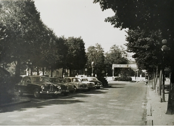 Concorso Ippico di Salsomaggiore- Collezione Biblioteca Comunale G.D. Romagnosi: 1960- L'ingresso all'arena del concorso ippico