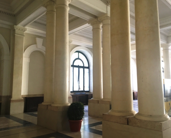 Palazzo Tommasini: Particolare delle colonne presenti nel salone nobile