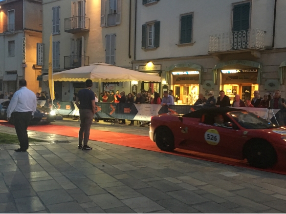 Mille Miglia 2018 - Arrivo Ferrari Tribute: Venerdì 18 maggio l'arrivo delle auto Ferrari al check punzonatura di Salsomaggiore Terme. Gli equipaggi sostano per la notte in città.	