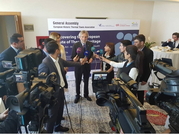 Intervista al Presidente EHTTA dott. Giuseppe Bellandi, Sindaco di Montecatini Terme, a Galaalti (Azerbaijan): Anno 2018