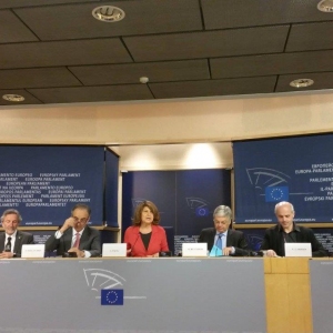 Presenatzione EHTTA al Parlamento Europeo di Bruxelles (Belgio) con la presidente della Commissione Cultura Silvia Costa