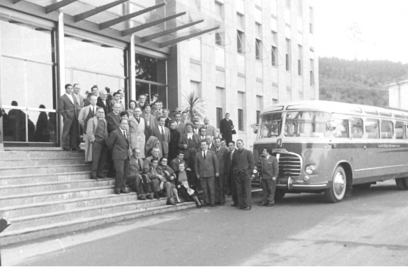 TERME DI TABIANO: Anni '60 del Novecento - Delegazione in visita alla struttura termale Respighi