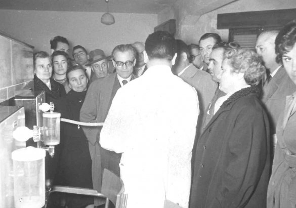 TERME DI TABIANO: Anni '60 del Novecento - Delegazione in visita alla struttura termale Respighi