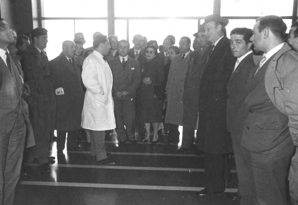 TERME DI TABIANO: Anni '60 del Novecento - Delegazione in visita alla struttura termale Respighi
