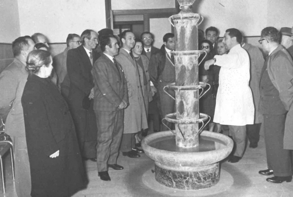 TERME DI TABIANO: Anni '60 del Novecento - Delegazione in visita alla struttura termale Respighi