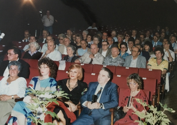 Tabiano Manifestazione - Collezione Biblioteca Comunale G.D. Romagnosi: Teatro Lux Tabiano, 11 giugno 1987, il tenore Ferruccio Tagliavini in platea al concerto