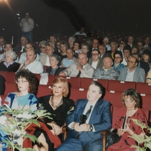 Tabiano Manifestazione - Collezione Biblioteca Comunale G.D. Romagnosi: Teatro Lux Tabiano, 11 giugno 1987, il tenore Ferruccio Tagliavini in platea al concerto