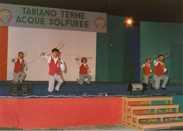 Fruste di Santa Lucia - Collezione Biblioteca Comunale G.D. Romagnosi : 15 settembre 1988, Arena degli Spettacoli - Esibizione degli inconfondibili schioccatori di fruste romagnoli