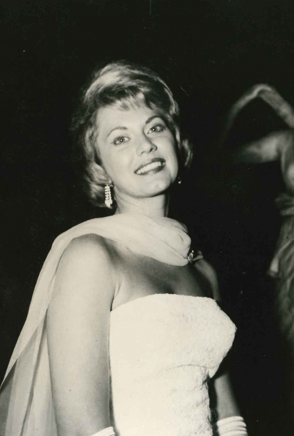 1961 Concorso Nazionale Miss Cinema- Collezione Biblioteca Comunale G.D. Romagnosi: Miss Sorriso 1961 - Carolyn Faye