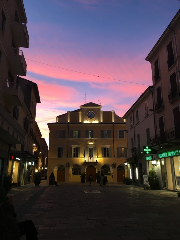 Il cielo di Salsomaggiore al tramonto: 