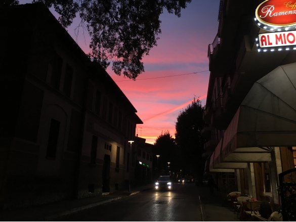 Il cielo di Salsomaggiore al tramonto: 
