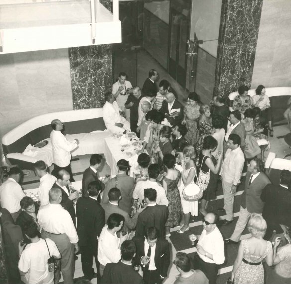 Terme di Tabiano - Collezione BIblioteca G.D.Romagnosi: Anni '60 del Novecento - Delegazione in visita alle terme di Tabiano
