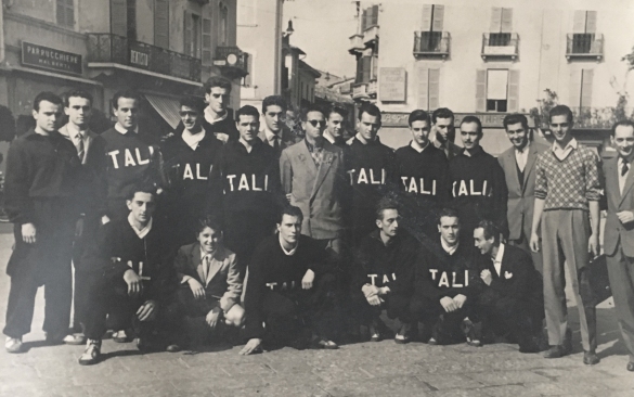 La sorica nazionale di pallavolo ospite a Salsomaggiore erme: Anni '50 del Novecento - La suqdra nazionale, nella città per un perodo di allenamento