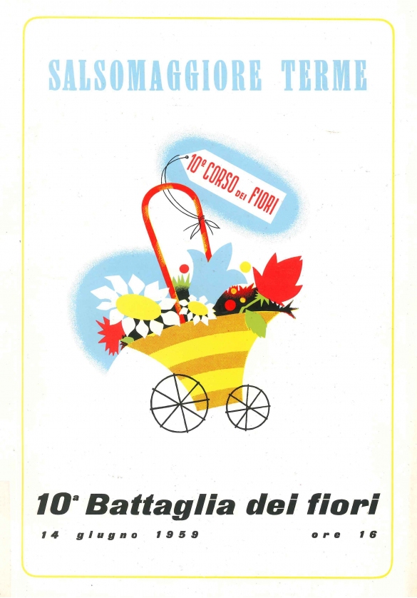1959 - Corso dei Fiori: Copertina della brochure - Decima Battagli Corso dei Fiori