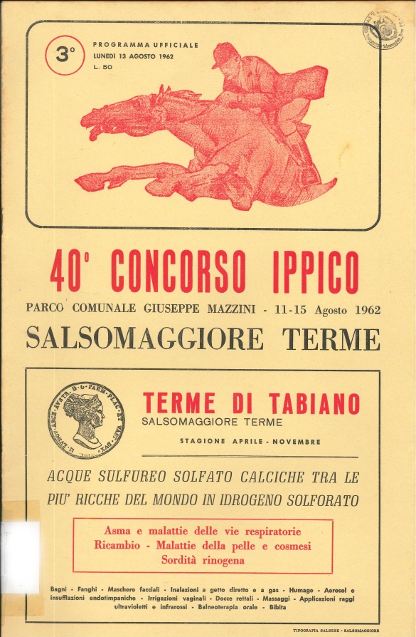 Concorso Ippico Internazionale: Programma ufficiale (copertina)