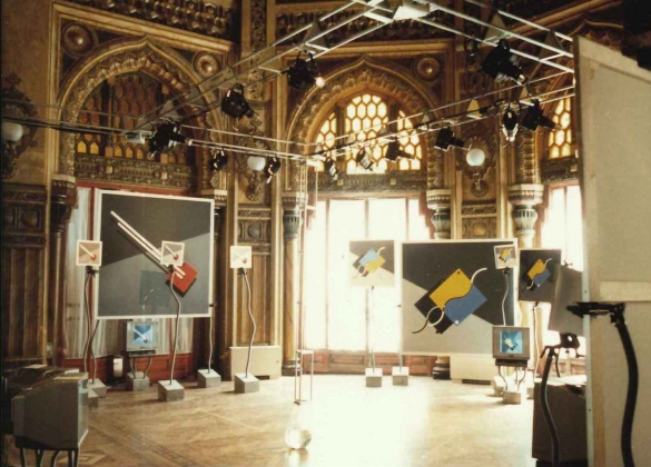 1985- Salso Film & Tv Festival: Allestimenti in corso