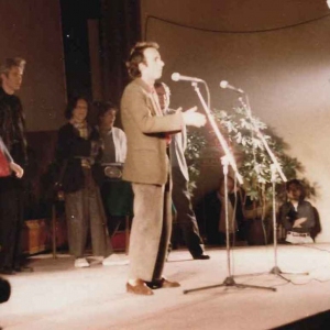 1985- Salso Film & Tv Festival: Roberto Benigni, attore, comico, regista e sceneggiatore italiano, componente della giuria Concorso Film 