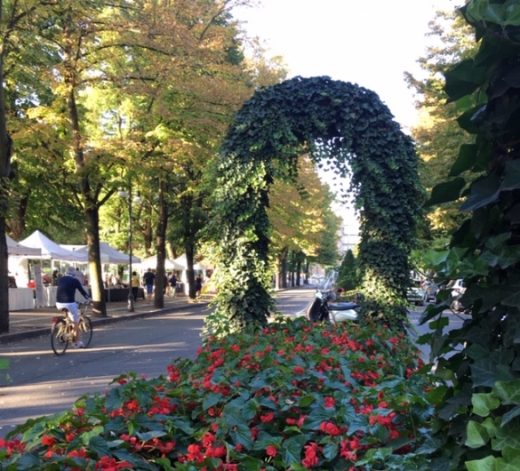 Bancarelle sul viale: 