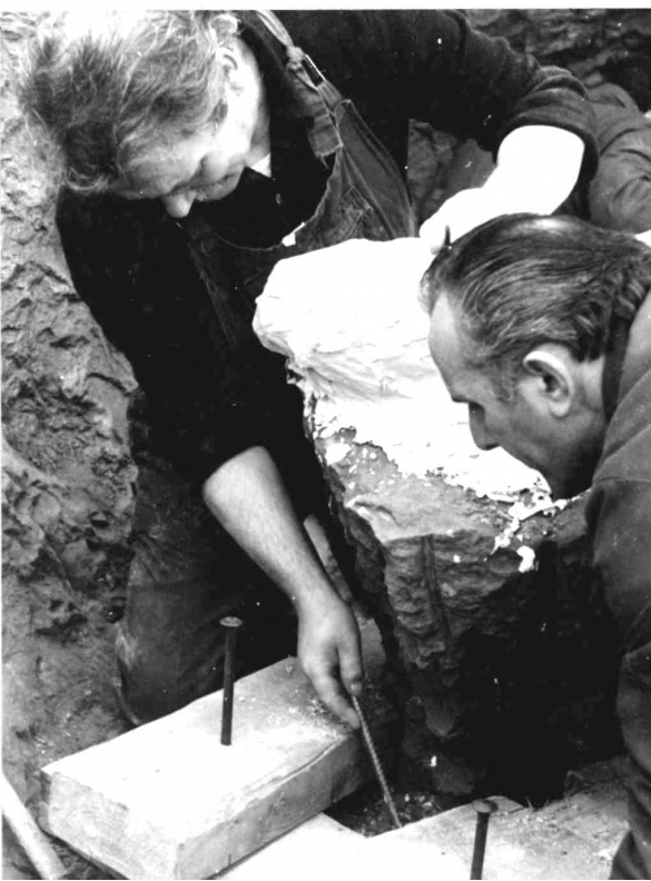 Torrente Stirone - anno 1987: Gli scavi con il ritrovamento della balenottera Giorgia - Plesiobalaenoptera quarantellii