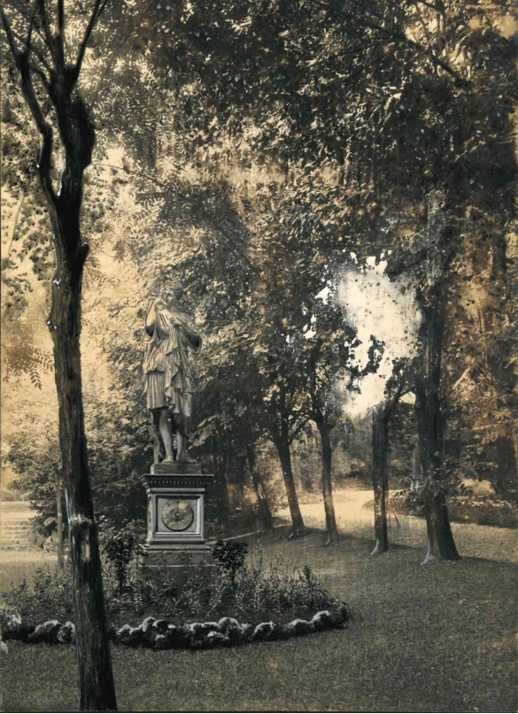 Vecchia Salso - Collezione Fotografica Digitale Famiglia Marzaroli: Primi del Novecento - Grand Hotel des Thermes, il giardino esterno