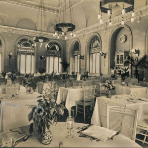 Vecchia Salso - Collezione Fotografica Digitale Famiglia Marzaroli: Primi del Novecento - Grand Hotel Regina, sala da pranzo