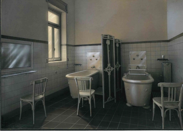Vecchia Salso - Collezione Fotografica Digitale Famiglia Marzaroli: Primi del Novecento - Grand Hotel Regina, reparto per i bagni termali