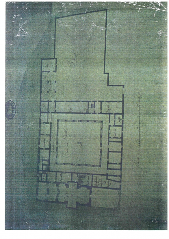 Vecchia Salso - Collezione Fotografica Digitale Famiglia Marzaroli: Primi del Novecento – Albergo Grande Detraz: mappa del Convento dei Frati Gesuiti 1600 ca.