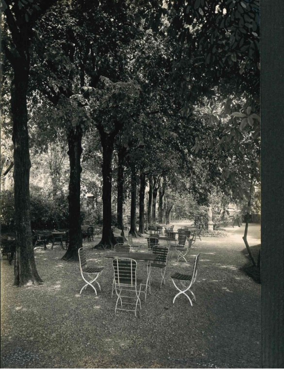 Vecchia Salso - Collezione Fotografica Digitale Famiglia Marzaroli: Primi del Novecento – Grande Albergo Centrale Bagni, vista sul giardino