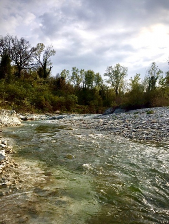 Il Torrente Stirone: le copiose acque nel mese di aprile