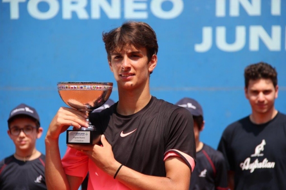 International Junior Tennis Tournament: Premiazione singolo maschile vince Gian Marco Moroni (ITA)