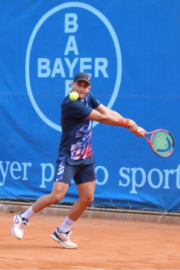 International Junior Tennis Tournament: Anno 2019 36^ edizione del torneo - Il tennista Francesco Passaro in azione,, incitore del singolare maschile
