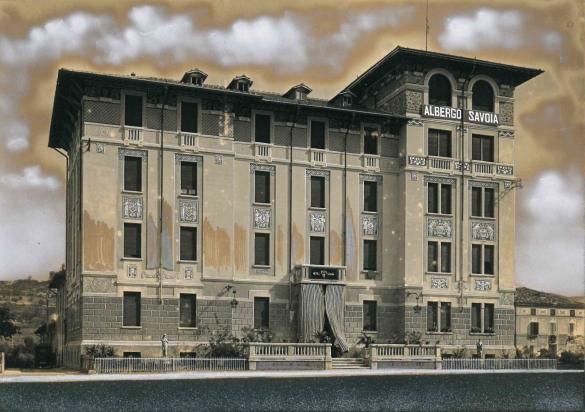 Vecchia Salso - Collezione Fotografica Digitale Famiglia Marzaroli: Primi del Novecento – Albergo Savoia, la facciata
