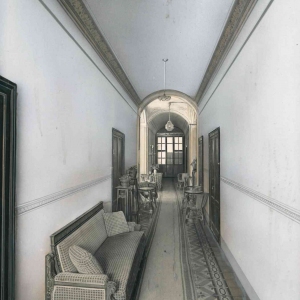 Vecchia Salso - Collezione Fotografica Digitale Famiglia Marzaroli: Primi del Novecento – Albergo Villa Ombrosa, corridoio ai piani