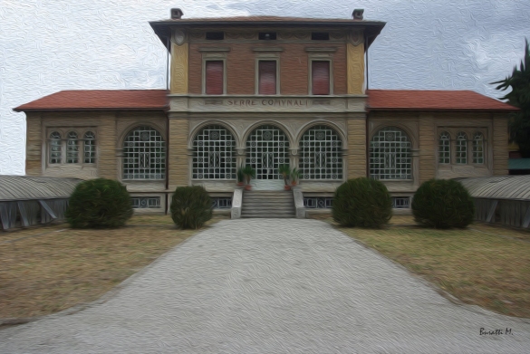 Le nuove serre comunali: 19 settembre 2021 - Il recupero dello storico edificio sito in parco Mazzini, in una bella immagine scattata da Marcello Buratti
