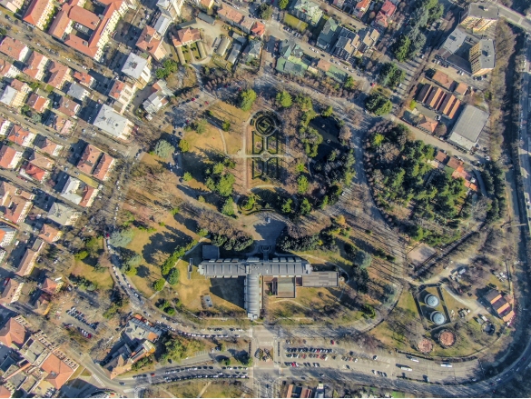 Salsomaggiore Terme in uno scatto dal drone: 