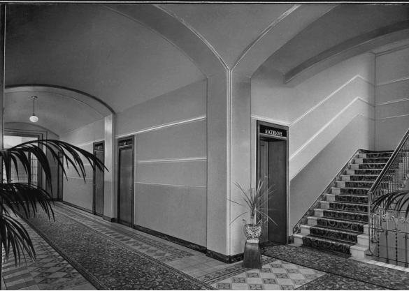 Vecchia Salso - Collezione Fotografica Digitale Famiglia Marzaroli: 1930-1940 Albergo Bolognese, interno (autore Arti Grafiche Molteni)