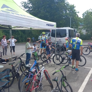 Percorso di abilità per bambini in bicicletta